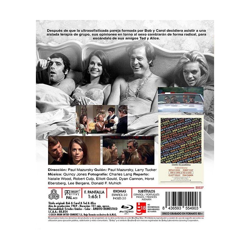 Bob, Carol, Ted Y Alice [blu Rayr] (1969) Bob &... image number null