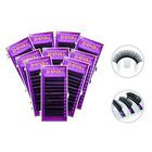 10 Blisters Extensiones Pestañas Mink Mixto 1x1 Mayoreo