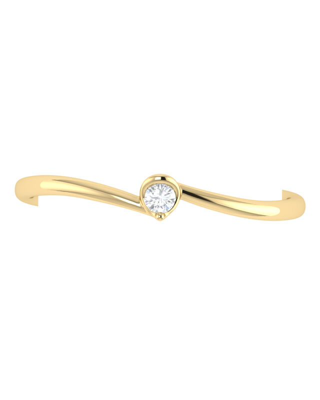 Solitario De Oro Amarillo 14k Con 5pts De Diama... image number null