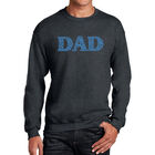 Sudadera De Cuello Redondo Word Art Para Hombre - Pap&aacute; - Gris