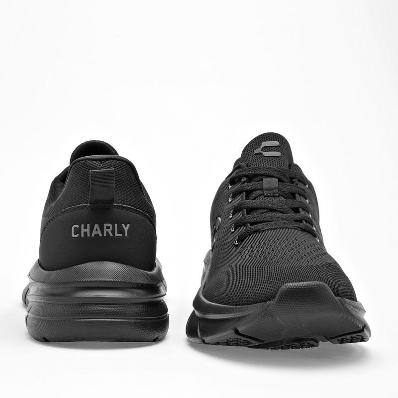Charly Tenis urbano para hombre. Negro, walking image number null