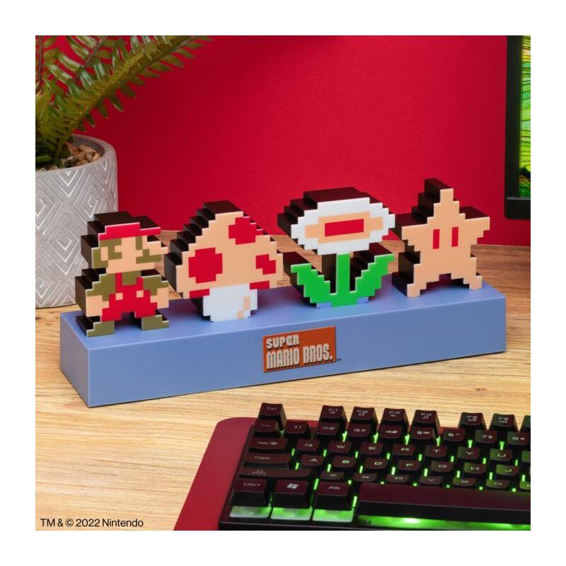 L&aacute;mpara Personajes Super Mario Bros Nintendo image number null