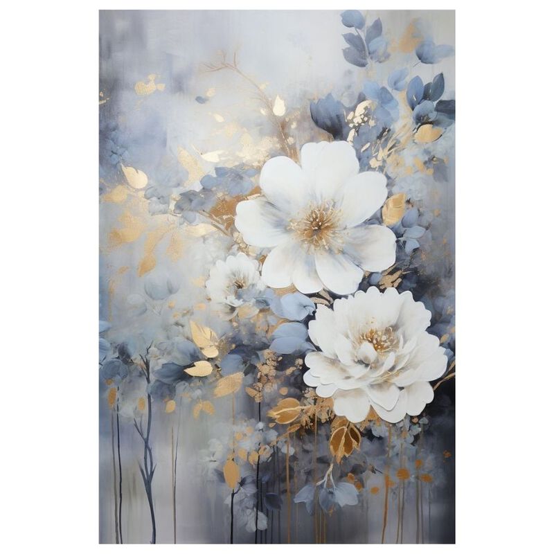 Cuadro Decorativo Impreso 70x100cm Flor Azul image number null