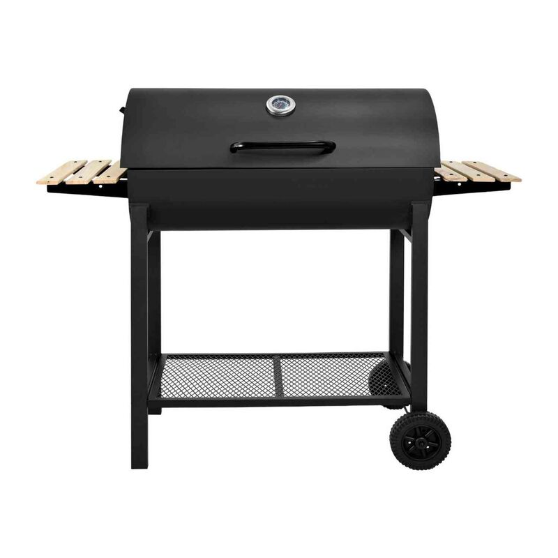 Asador Carbon Tipo Barril Parrilla 70cm Doble M... image number null