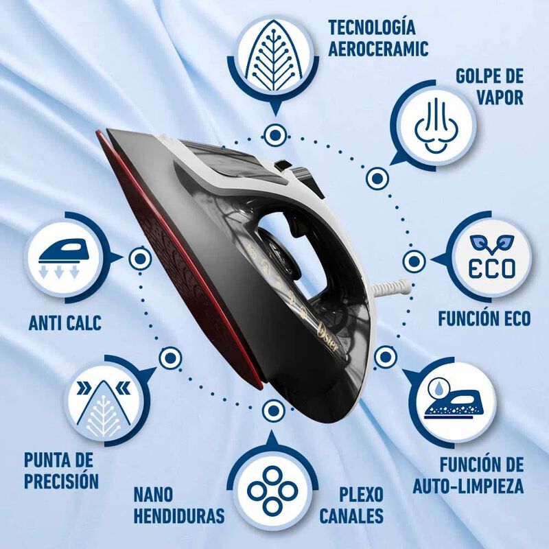 Plancha de Vapor Oster Aero Ceramic Perla image number null