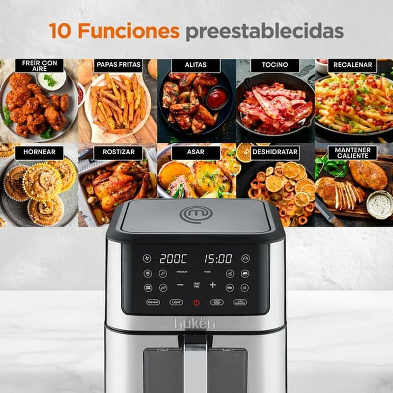 Freidora Aire Masterchef MK-AF-8WT 8L Pantalla ... image number null