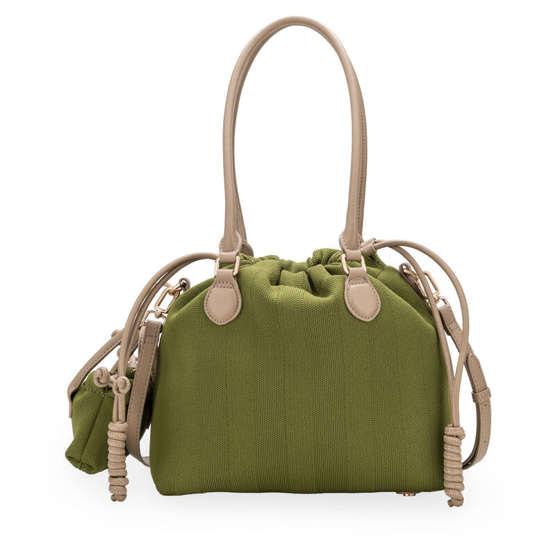 Bolsa Tote Textil Con Charm De Mini Bolsa Color... image number null