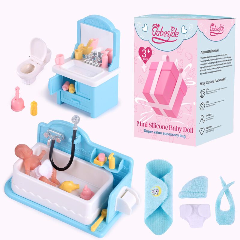 Mu&ntilde;eca Peque&ntilde;a De Silicona Babeside Realista De... image number null
