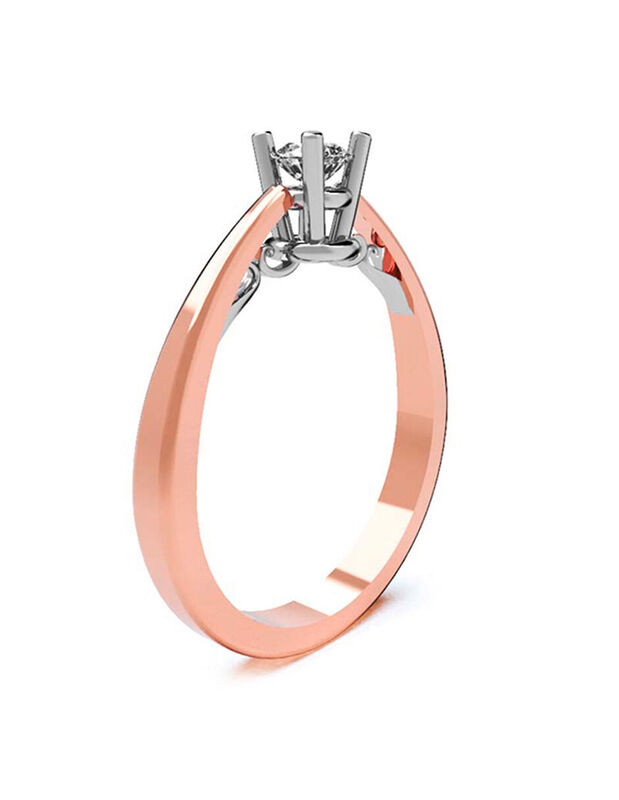 Anillo de Compromiso de 10K con Circonia Talla ... image number null