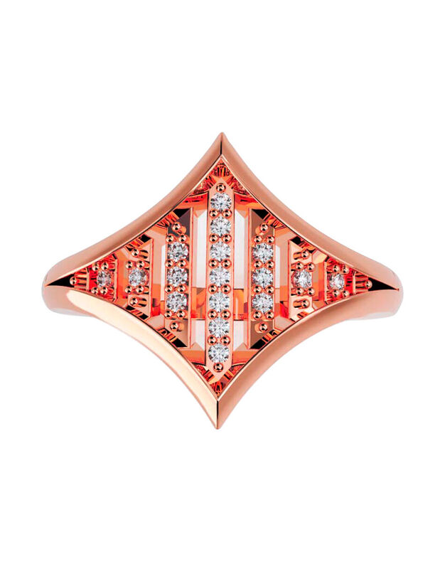 Anillo de Compromiso en Oro de 10K con Circonia... image number null