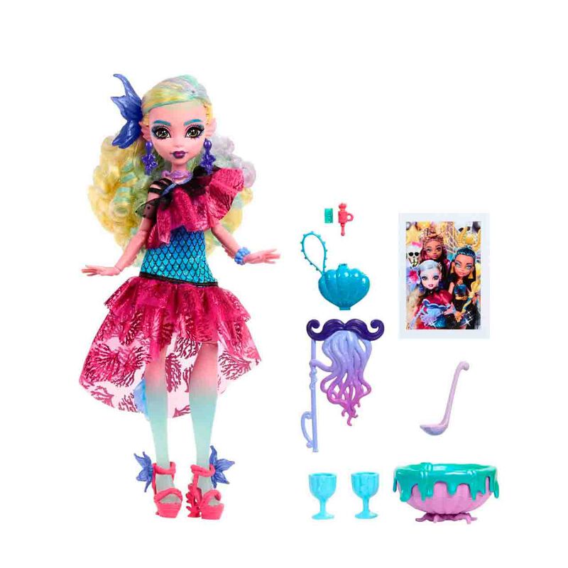 Mu&ntilde;eca Monster High Monster Ball Lagoona Blue C... image number null