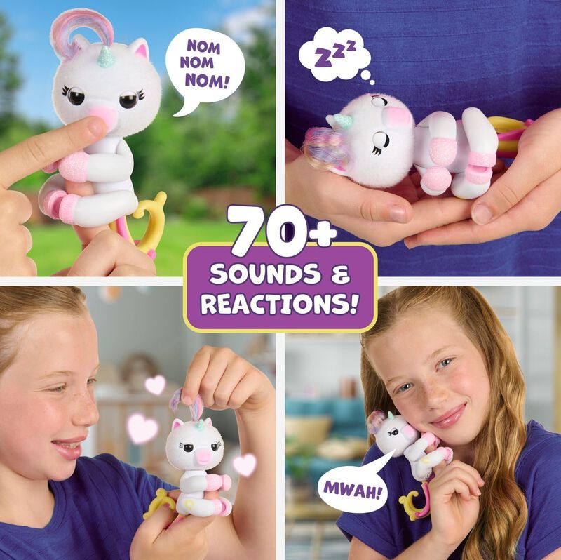 Toy Fingerlings Interactive, Beb&eacute; Mono Y Unicor... image number null