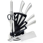 Juego de Cuchillos con Base Color Plata Astro Acero Inox