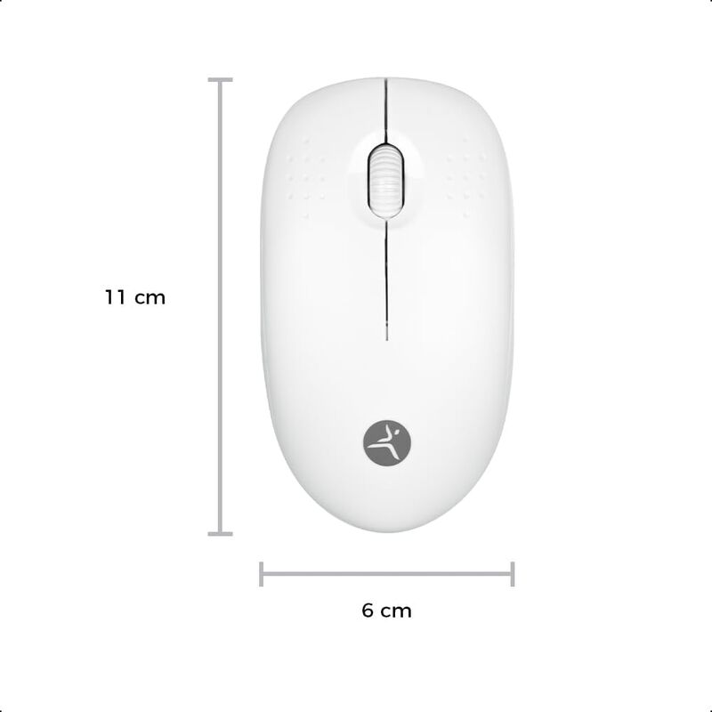 TechZone Pop Kit White Teclado y Mouse Inal&aacute;mbr... image number null