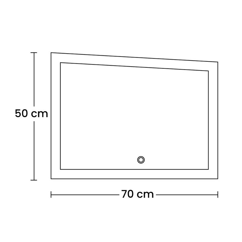 MIL LUCES ESPEJO DE VIDRIO RECTANGULAR CON BORD... image number null