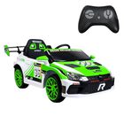Carro El&eacute;ctrico A Bater&iacute;a 12v Para Ni&ntilde;os 3-6 A&ntilde;os Doble Motor Control Remoto Bluetooth Modo Mecedora Verde