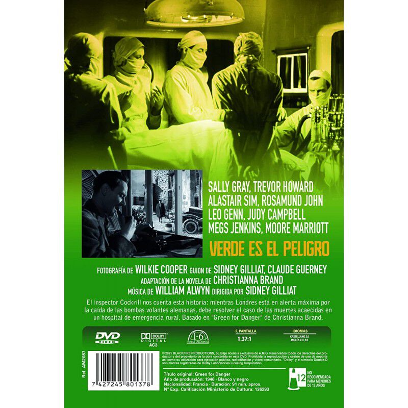 Verde Es El Peligro (Green For Danger) [DVD] image number null