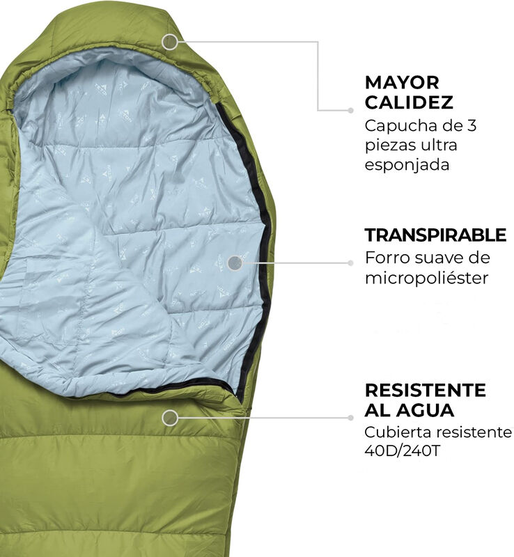 Sleeping Tipo Momia Leef -7&deg;c Grande (2.05m) Ve... image number null