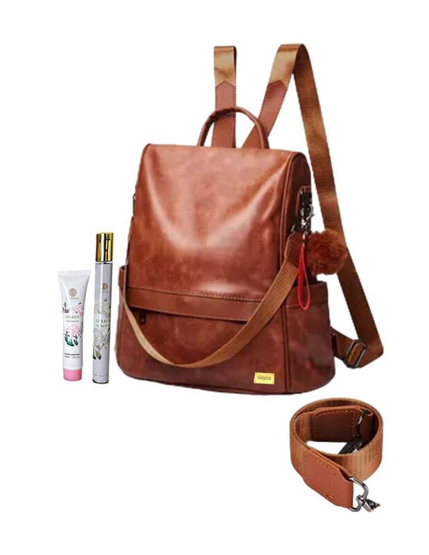 Bolsa Backpack Pink Brule Elegance Retro Para M... image number null