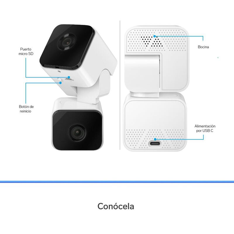 2 Cámaras de seguridad Wi-Fi de doble lente 2 M... image number null