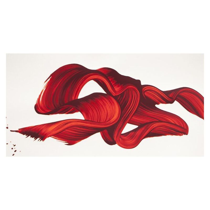 Cuadro Decorativo Impreso 40x60cm Ondas Rojas image number null