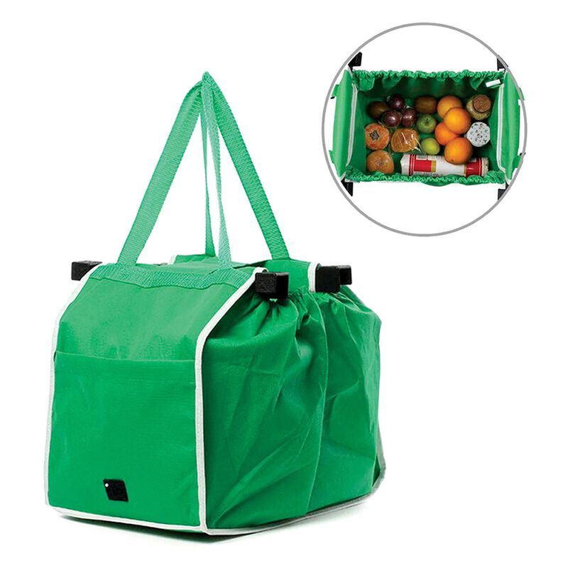 Set de 4 bolsas ecol&oacute;gicas de tela con interior... image number null