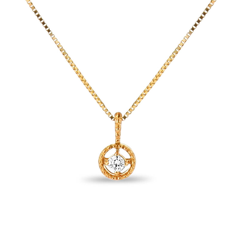 Dije De Oro Amarillo Con Cadena 14k Con 4pts De... image number null