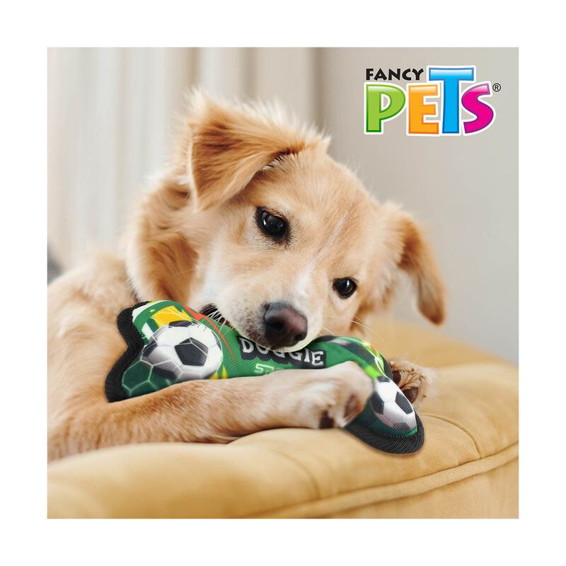 Fancy Pets Juguete Hueso de Tela Dise&ntilde;o Soccer ... image number null