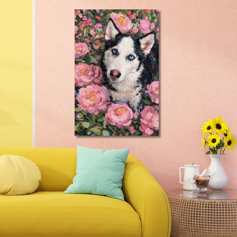 Cuadro Decorativo Impreso 70x100cm Husky image number null