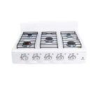 Parrilla Supra 5q B Gas 5 Quemadores Para Sobreponer Con Cubierta De Acero Ort