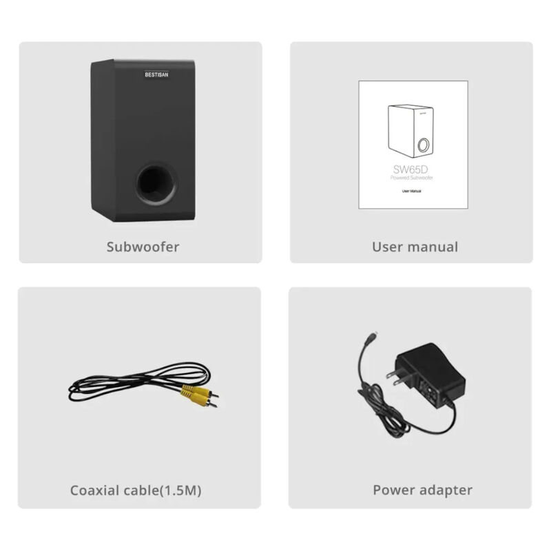 Subwoofer Bluetooth Bestisan 6.5 Sw65d image number null