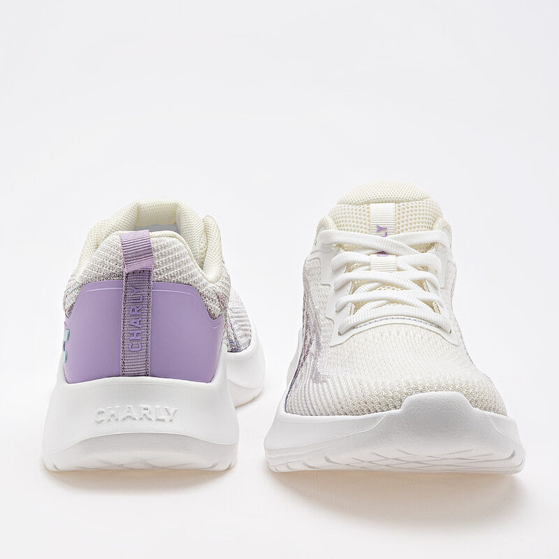 Charly Tenis deportivo para mujer blanco lila, ... image number null