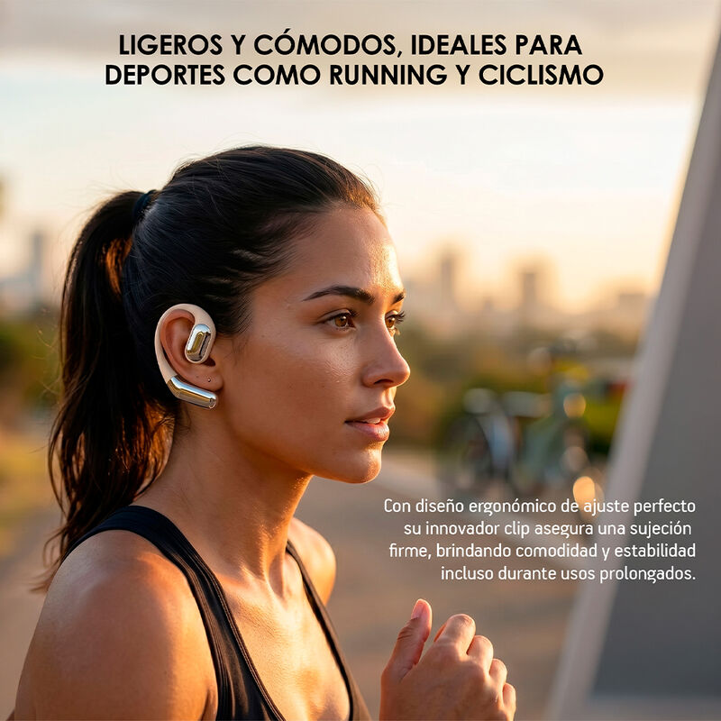 Audifonos Inal&aacute;mbricos Sport Open Ear BT 5.3 Co... image number null