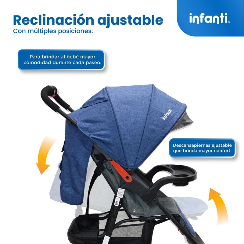 Carriola Travel System Hiro TS Azul Con Portabe... image number null