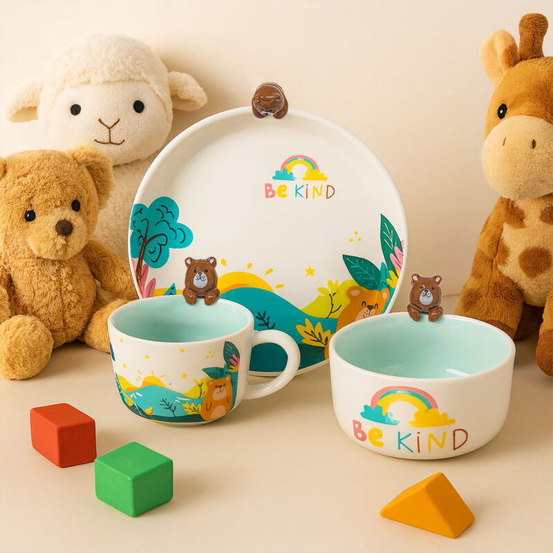 Vajilla Be Kind Bear Infantil Set Individual - ... image number null