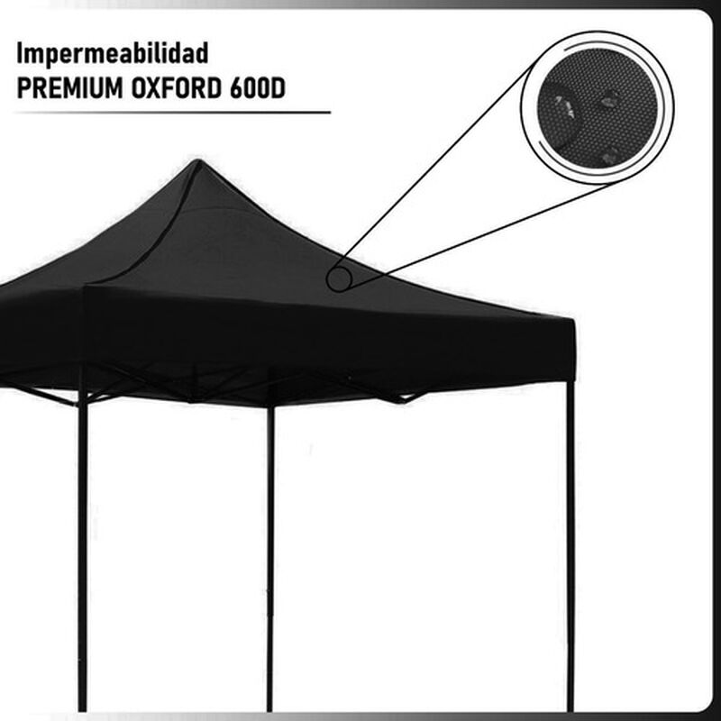 Toldo Carpa 3x3 Jardimex Mkz-carpa3x3neg Negra image number null