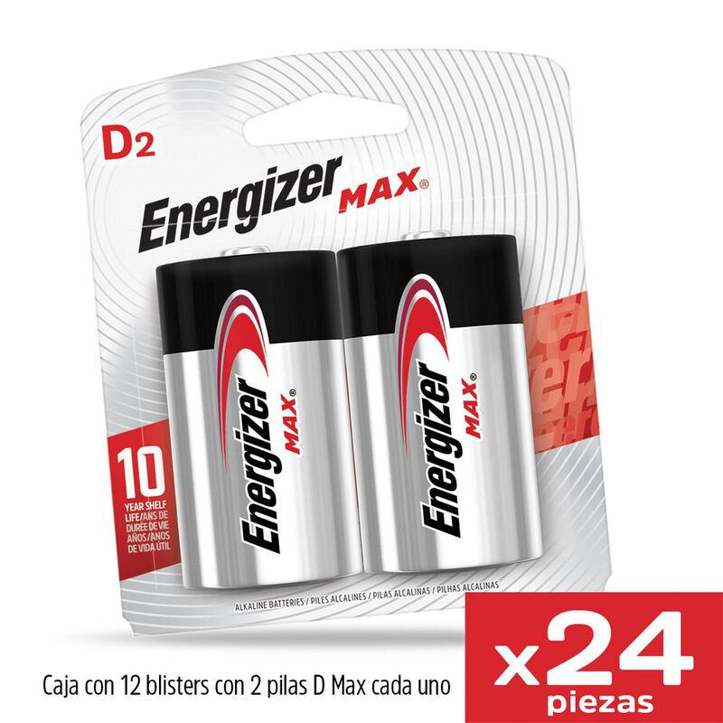 Pila Energizer Max D Alcalina Blister 24 Unidad... image number null