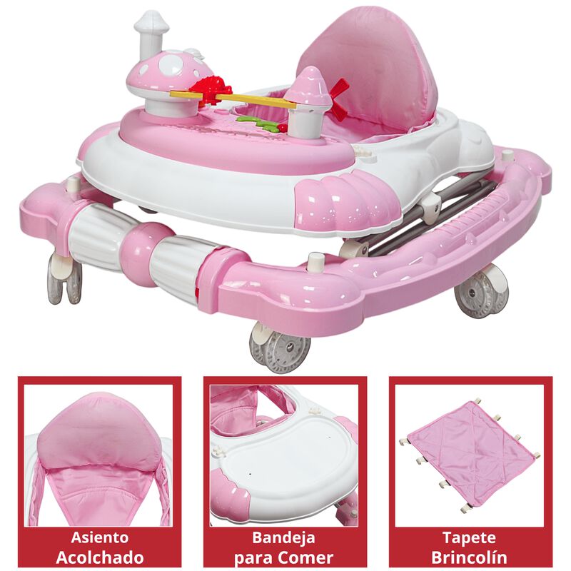 Andadera para Beb&eacute; Mecedora Dise&ntilde;o de Hongo Mus... image number null