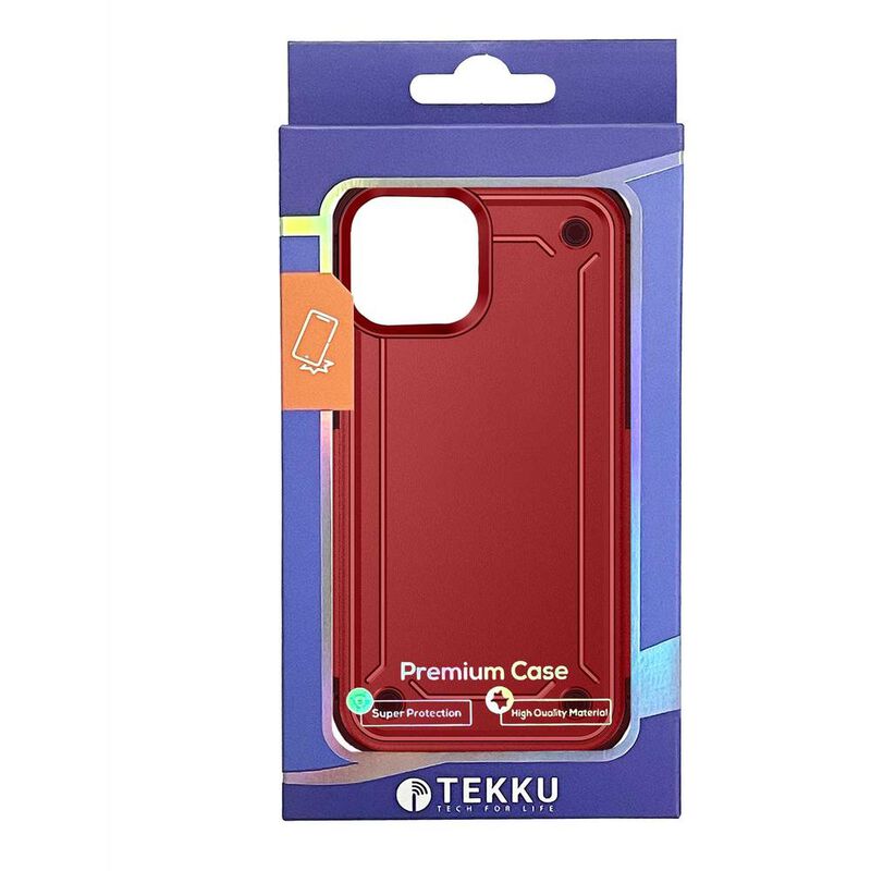 Funda TEKKU Tough cover para iPhone 15 PLUS Roj... image number null