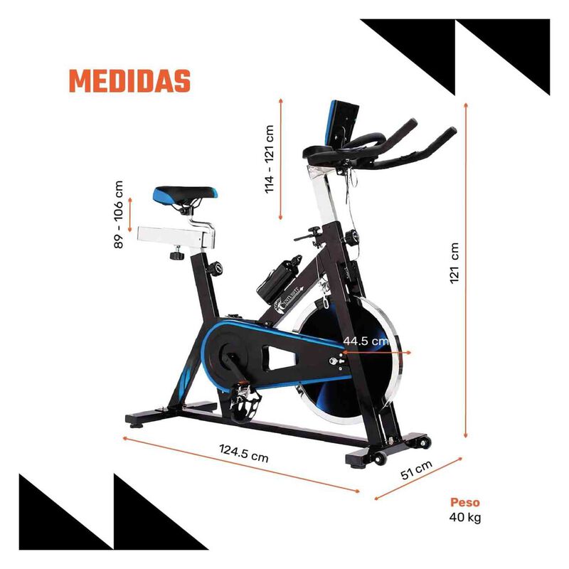 Bicicleta Est&aacute;tica 18kg Profesional Uso Rudo Fi... image number null