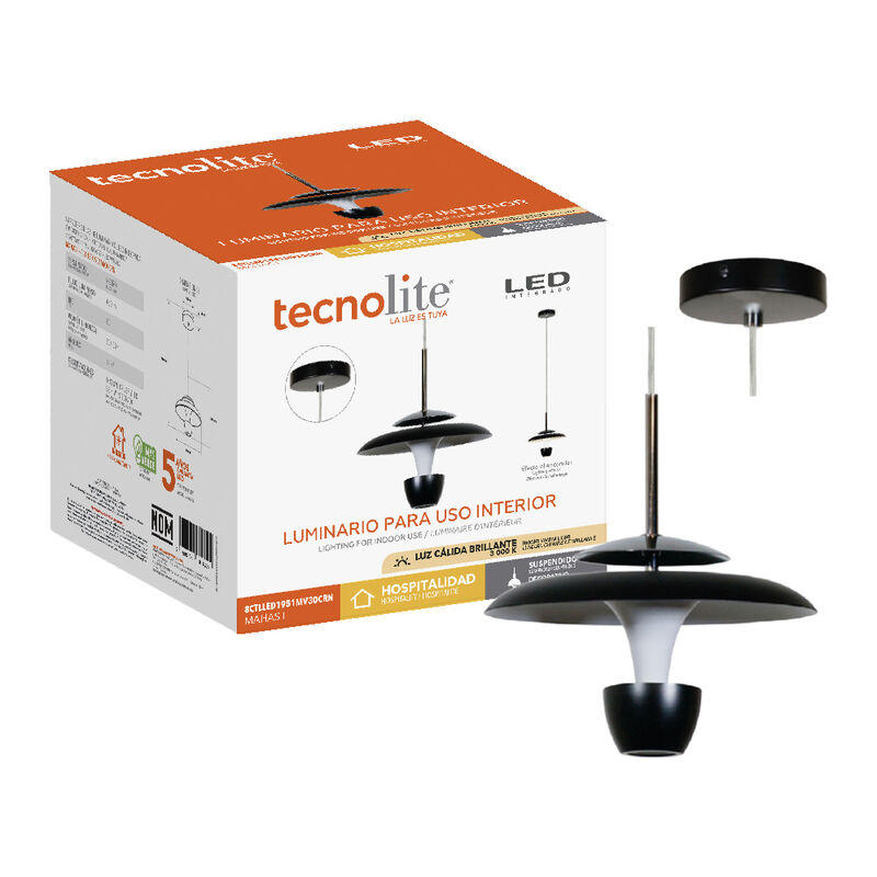 L&aacute;mpara Colgante LED de Acr&iacute;lico 1.50 m de Altu... image number null