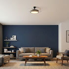 Ventilador de Techo LED Torbellino 72W Negro Mate con Aspas Retr&aacute;ctiles y Alto Flujo Lum&iacute;nico marca Mil Luces