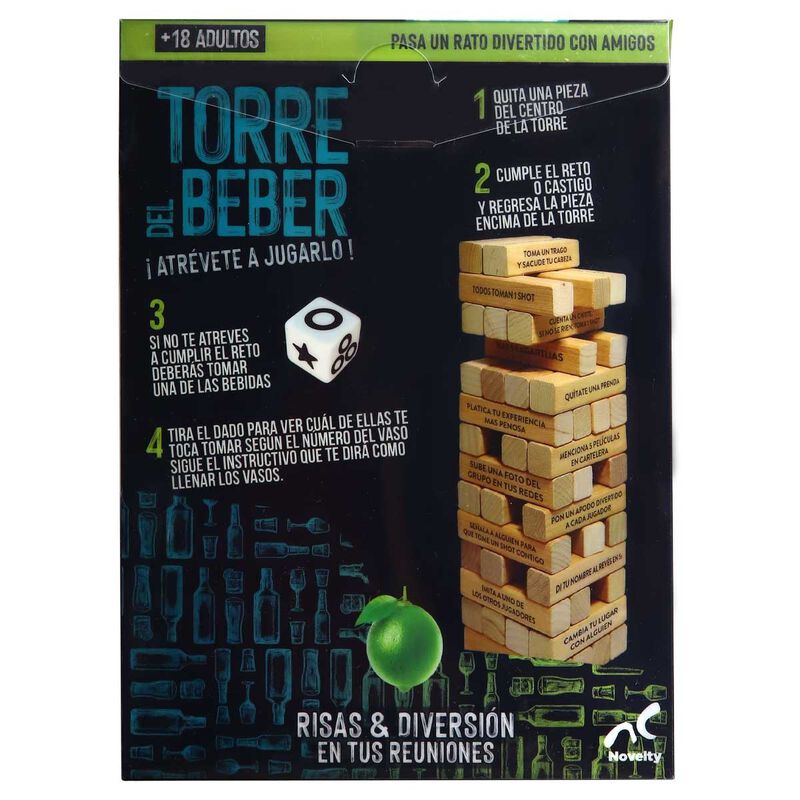 Juego de Mesa Torre del Beber Fiesta y 4 Shots image number null