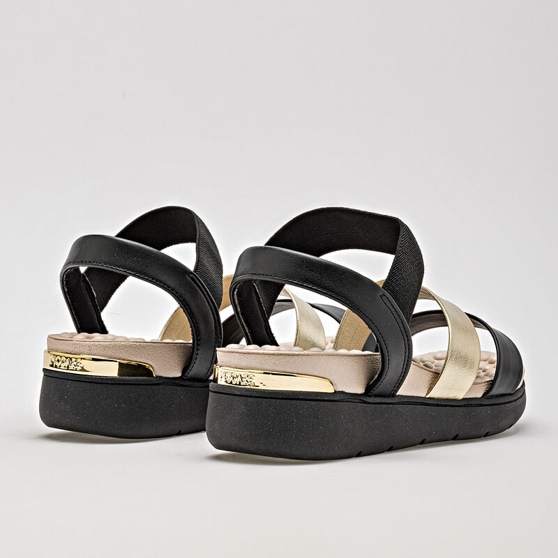 Modare Sandalia para mujer negro dorado BAJA image number null