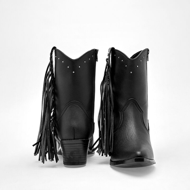 Moramora Bota para mujer negro image number null