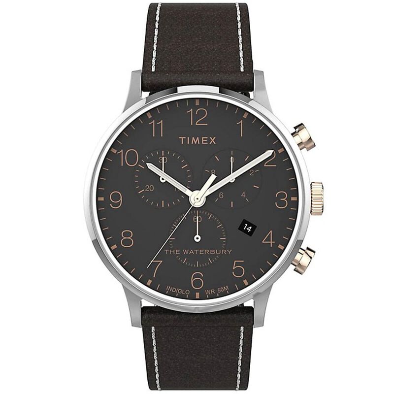 Reloj Timex Dress Tw2t71500, Correa De Piel Res... image number null