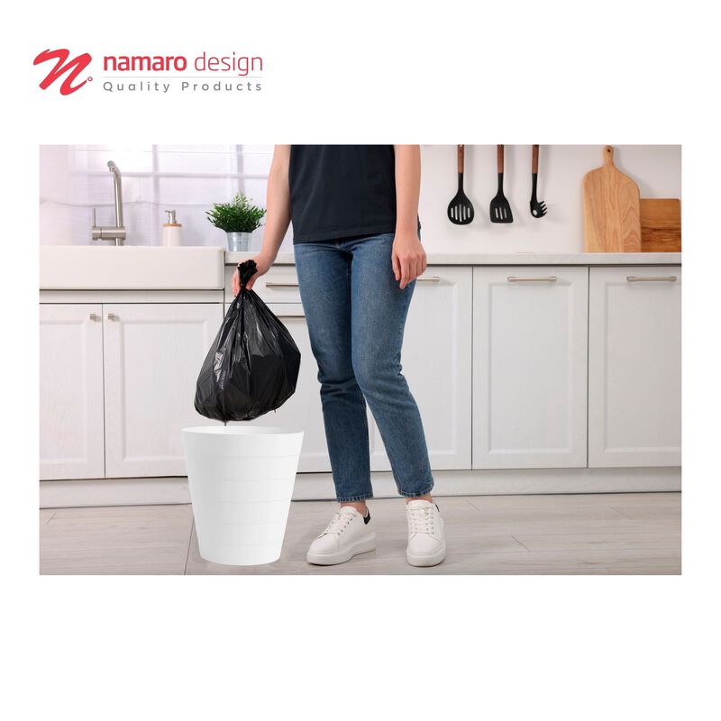 Basurero Papelero 11l Blanco Namaro Design image number null