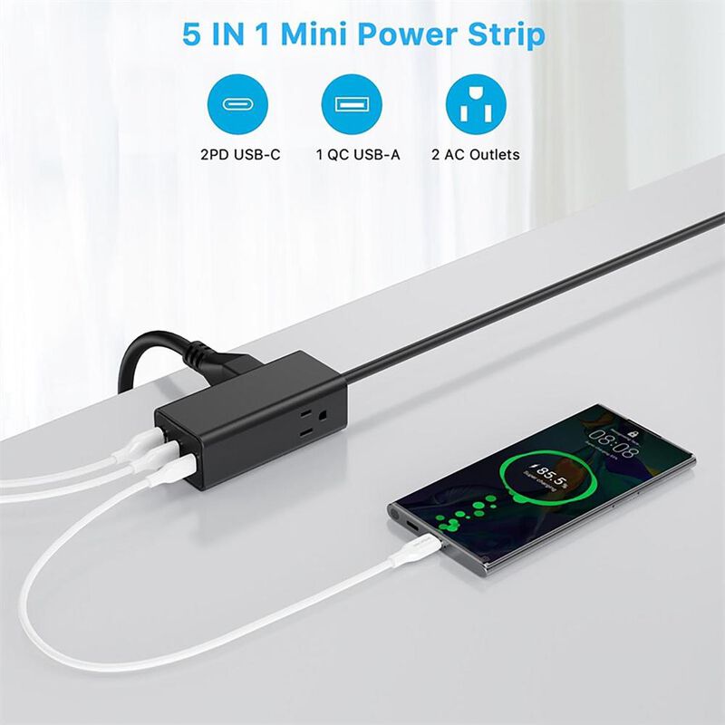 Cargador Ac Mybat 30w Universal Usb-c Usb-a Hub... image number null
