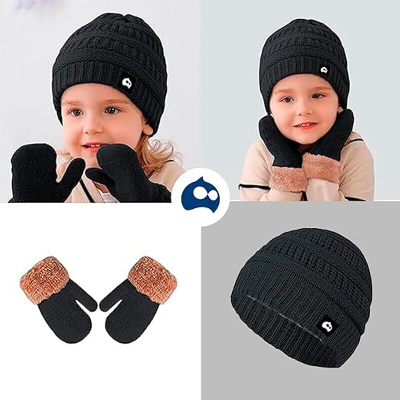 Juego de Gorro, Bufanda y Guantes para Ni&ntilde;os Ne... image number null