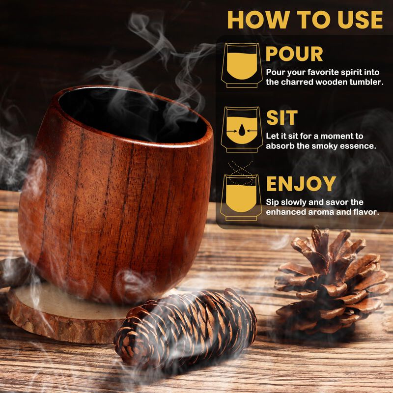 Vaso De Madera Para Whisky Bearskill, Vaso De B... image number null